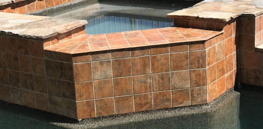 Spa tile scale removal after